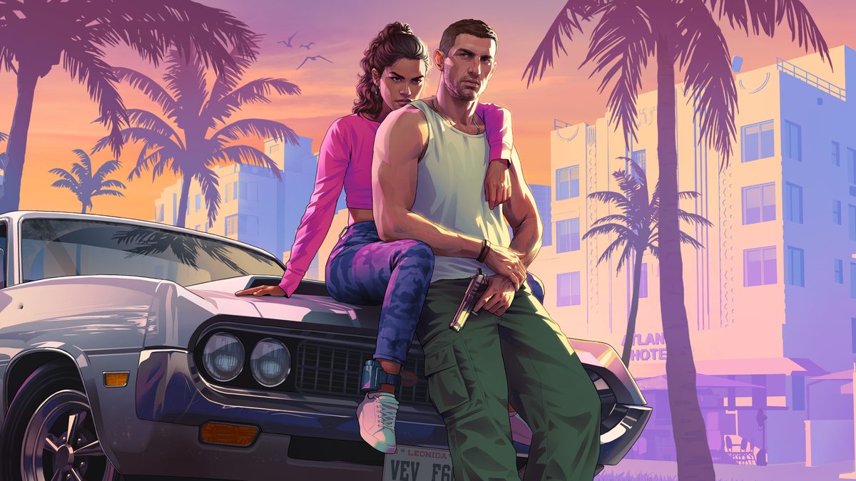 Official key artwork showing the two lead characters of Grand Theft Auto VI