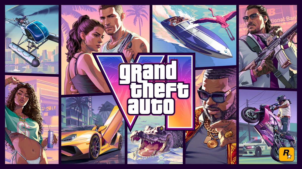 Official landscape cover art for Grand Theft Auto VI, published by Rockstar Games